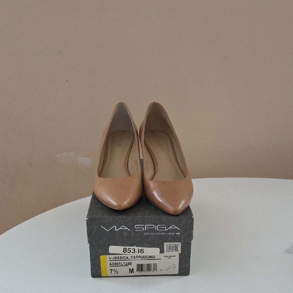 Via Spiga Women's Nude Heels 7.5M